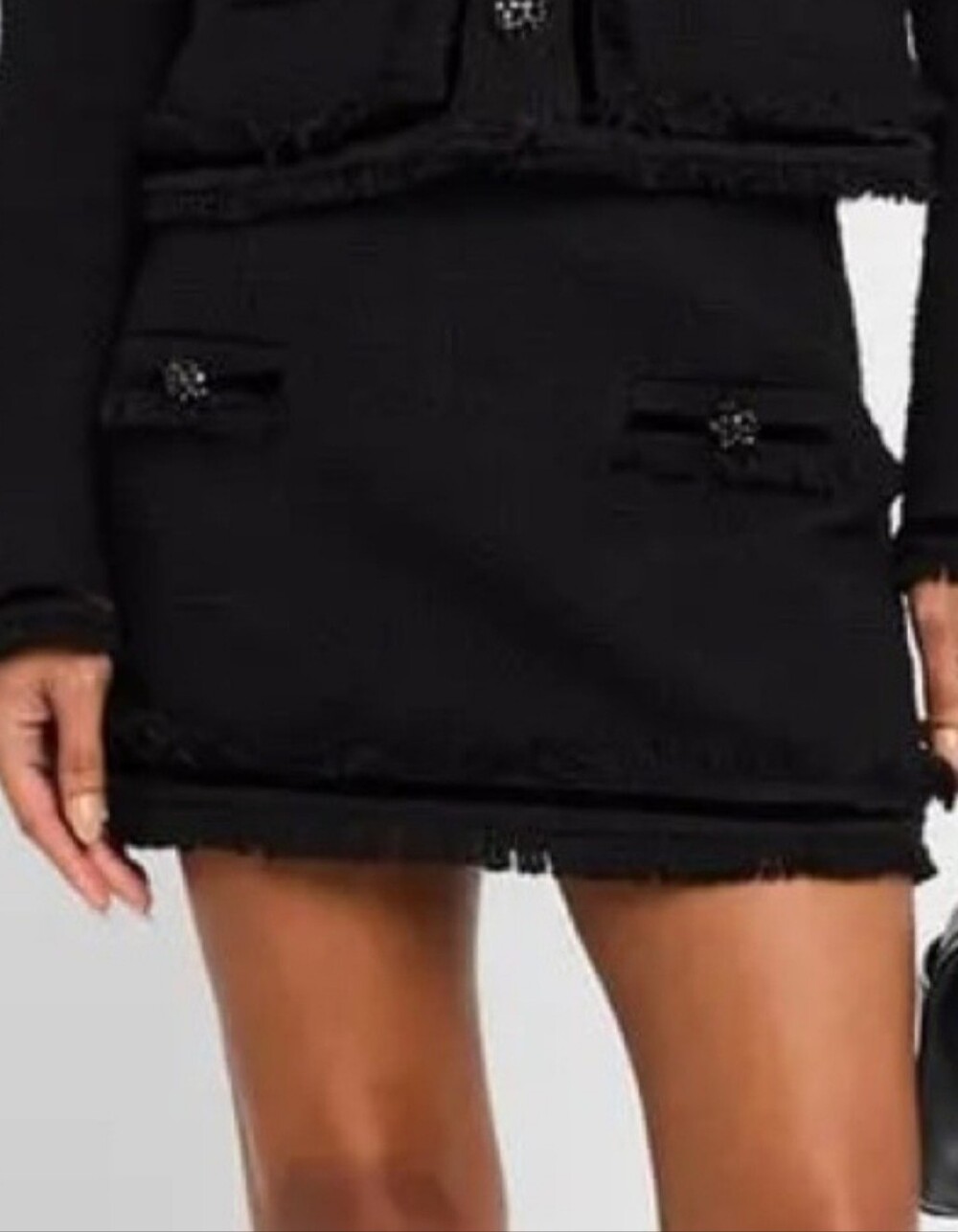 Cinq A Sept Cristie Mini Skirt, Size 14, Black